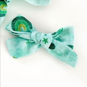 St Patrick’s Day Shamrock Rainbow Hair Bow